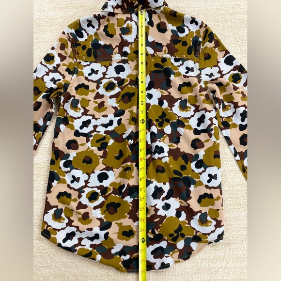 Beach Lunch Lounge Blouse, Long Sleeves, Women's Size S/P, Camouflage Pattern - Picture 7 of 12